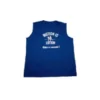A blue shirt with the boston is boston on it.